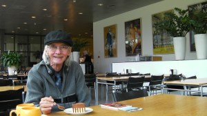 delicious chocolate cake and art